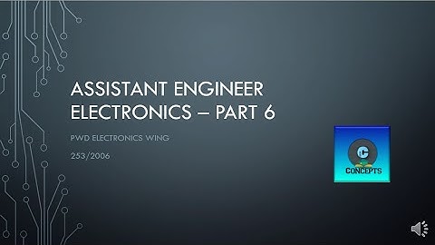 33 PSC Previous Question Paper - Assistant Engineer Electronics -PWD 253/ 2006 Part 6