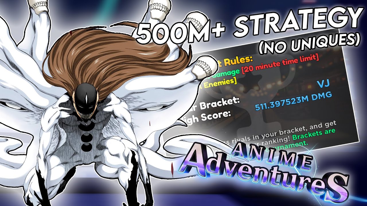 (UNIQUELESS TEAM) HOW TO GET 500M+ DAMAGE IN THE ANIME ADVENTURES ...