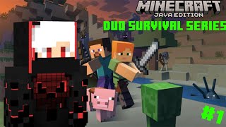 MINECRAFT PE 🔥 Dual Survival Series in Hindi Ep 1 | Found a Village \& Iron Armor