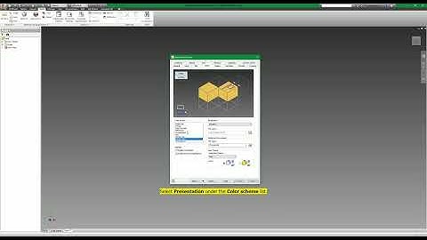 Changing the background colour - Autodesk Inventor 2015