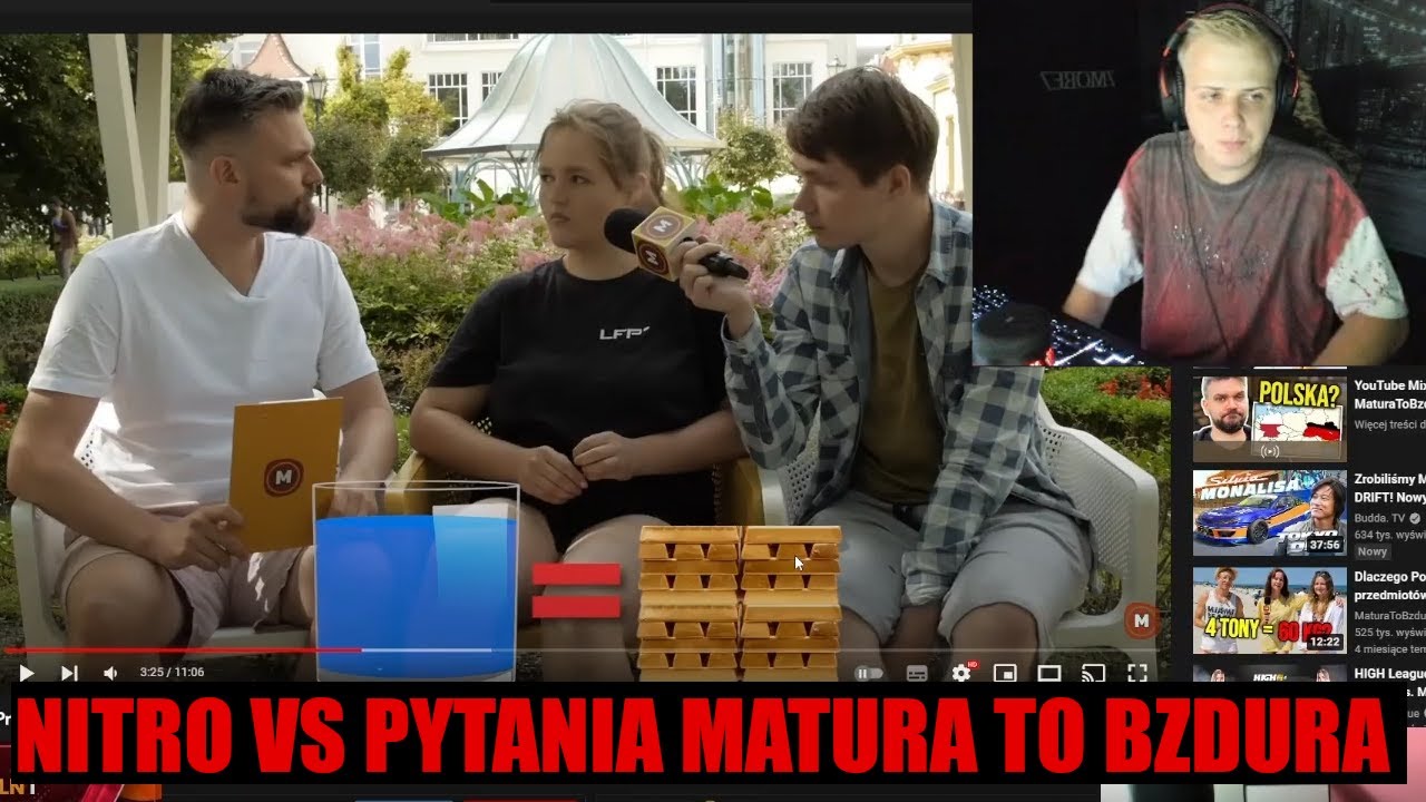 NITRO ODPOWIADA NA PYTANIA MATURA TO BZDURA