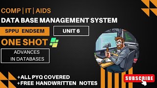 DBMS | Unit 6 | Advances in DBMS | SPPU T.E. Comp Sem 5 | ONESHOT @ThinkHatchStudio 