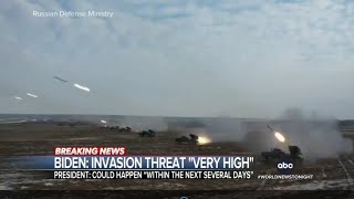 Biden warns risk of Russia invading Ukraine is ‘very high’