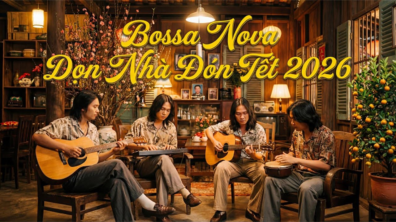 Bossa Nova Dọn Nhà Đón Tết 2026 I 2 Tiếng Dọn Nhà Gói Bánh Đón Tết Bính Ngọ I Nhạc Xuân Chill