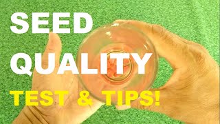 SEED QUALITY | HOW TO TEST SEED VIABILITY | GARDENING PHILIPPINES