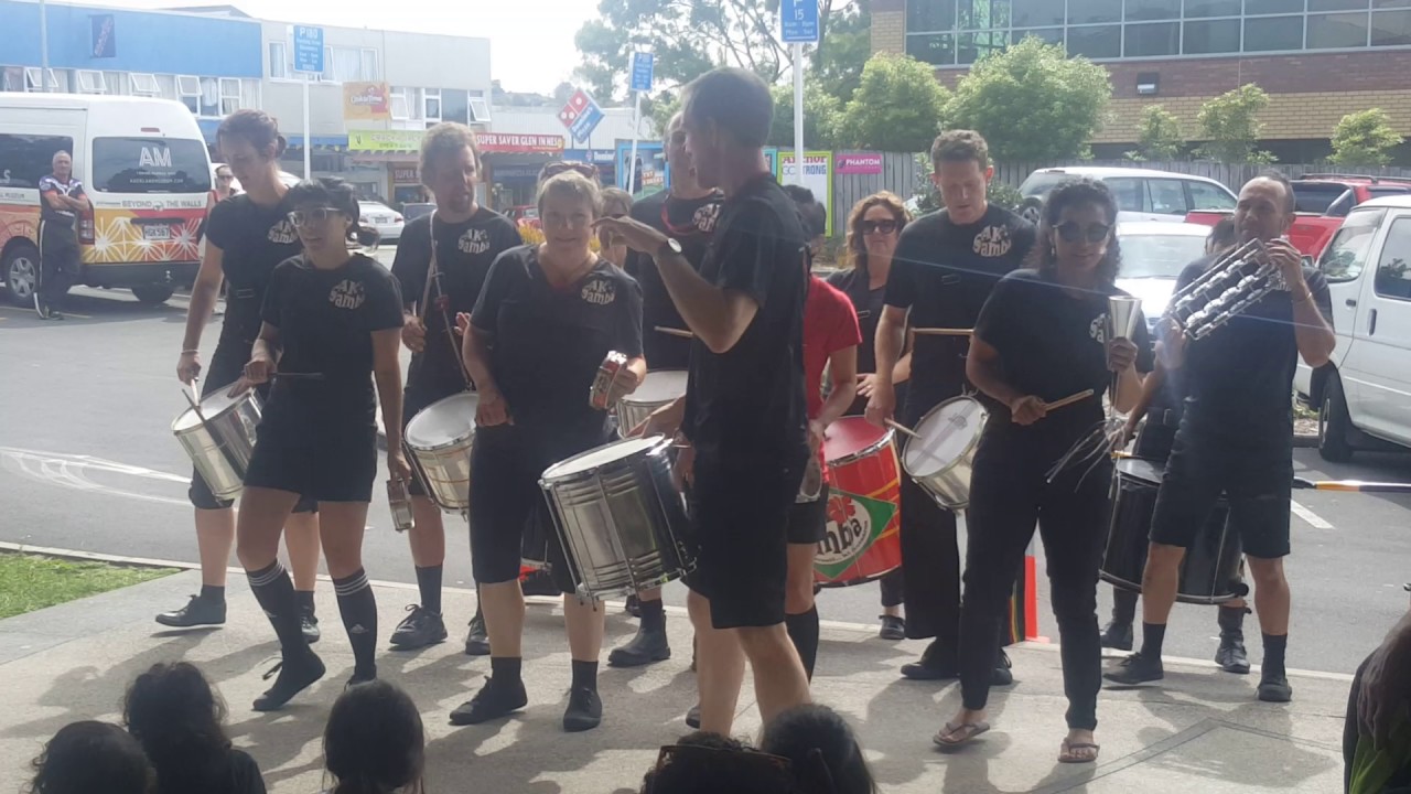 Drum Line at Te Oro, Auckland, NZ- AKSamba Performance -Video2