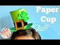 Mini Leprechaun Hat DIY - how to make a paper cup hat - Mini Top Hat DIY for St Patrick's Day