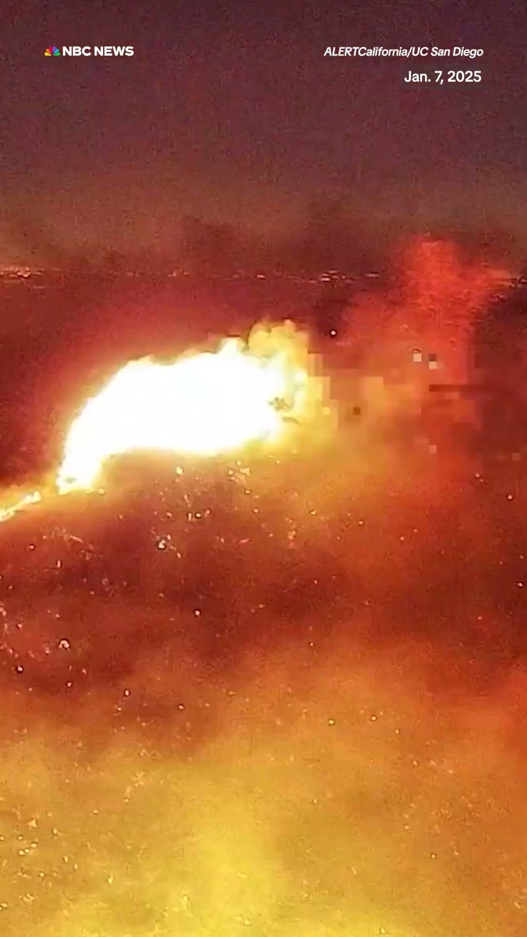Timelapse videos show rapid spread of the Pacific Palisades Fire
