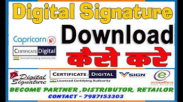 How to Download Capricorn Digital Signature to Usb Token Complete Process
