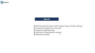 Master Data in SAP IM-Investment Program Structure