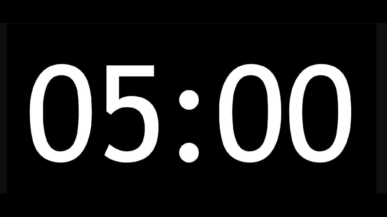 5 minute Countdown Timer | Study & Focus | VSR Timers - YouTube