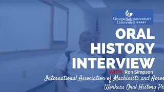 Ron Simpson oral history interview, 2018-05-24