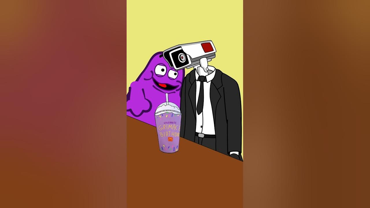 I just got the GRIMACE SHAKE! 죽음의 쉐이크 #shorts #animation #meme #cartoon #shorts