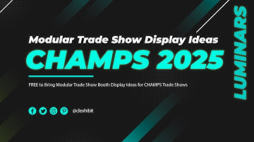 FREE to Bring Modular Trade Show Booth Display Ideas for CHAMPS Trade Shows