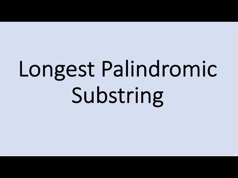 Longest Palindromic Substring