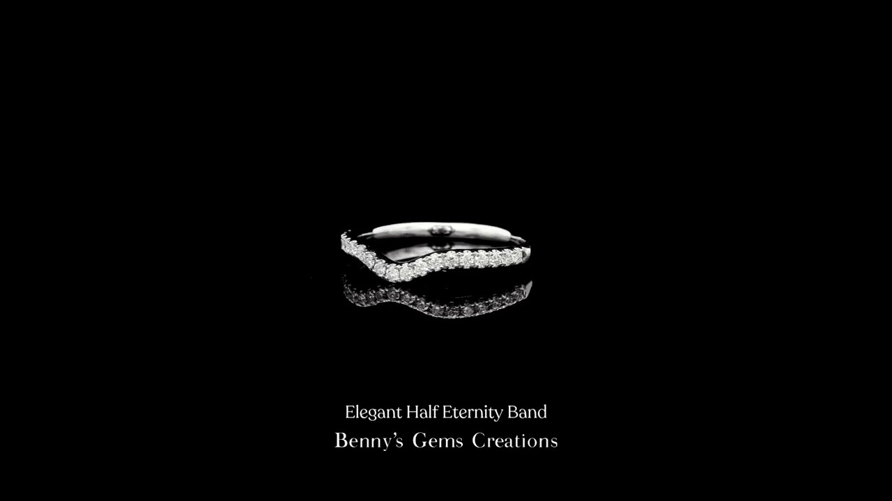 * Best Seller * Elegant Half Eternity Band