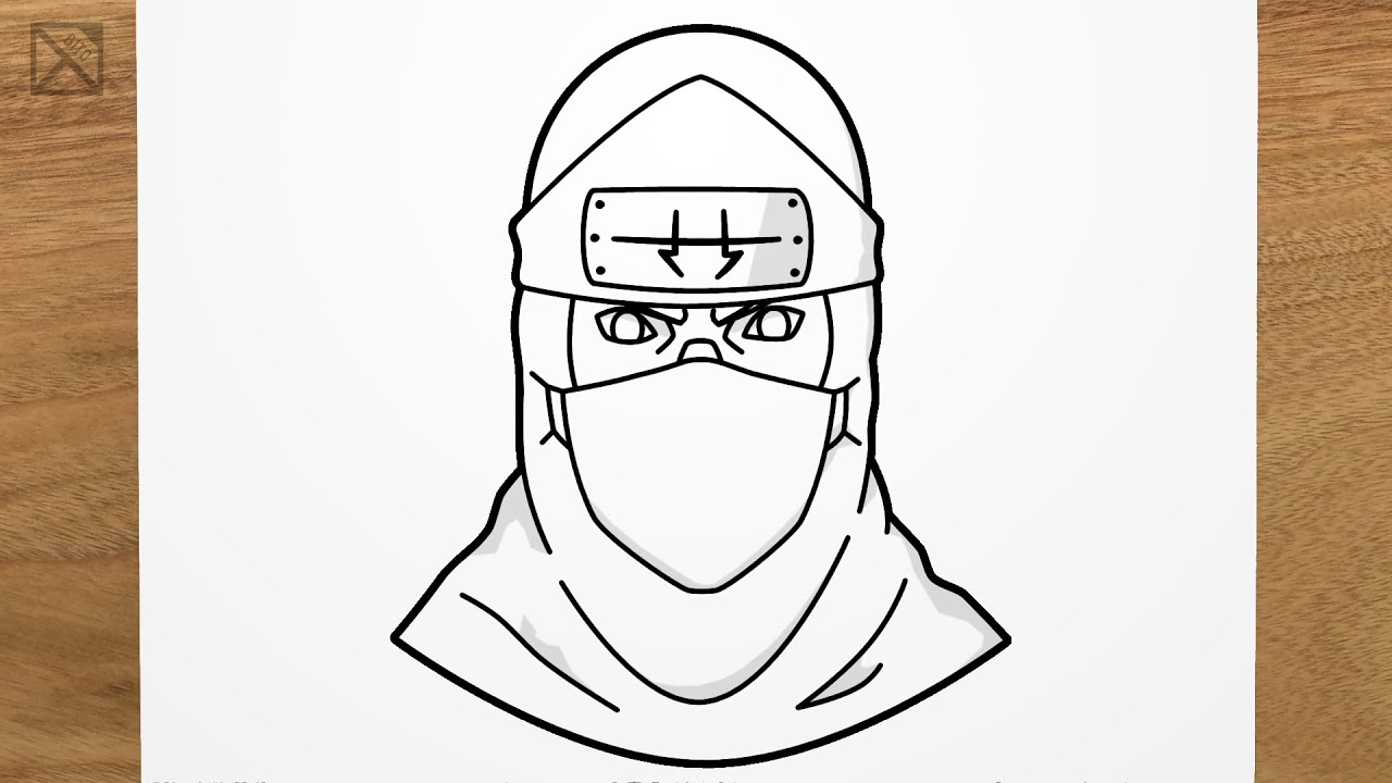 How to draw KAKUZU Akatsuki (Naruto) step by step, EASY YouTube