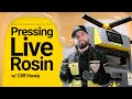 Smallscale solventless processing part 3 pressing live rosin w cliff haney