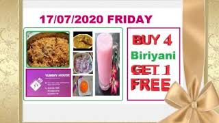 yummy house yummy BIRIYANI , BUY 4 GET 1 FREE