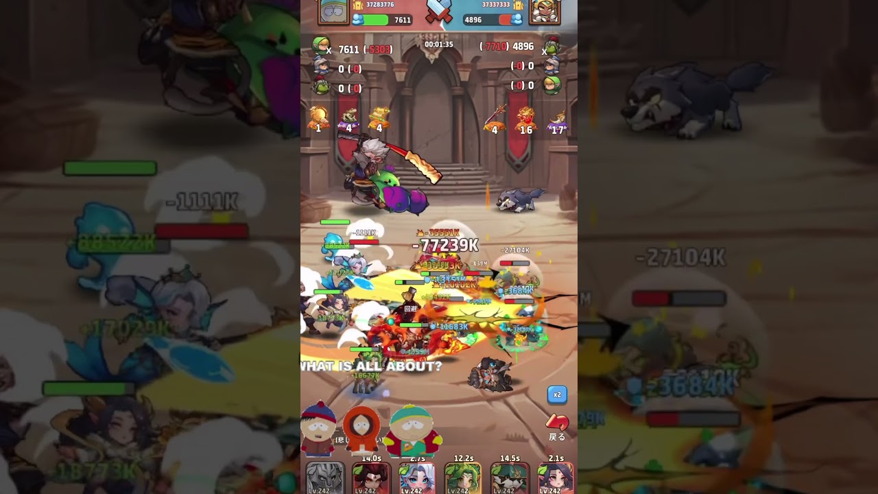 【Top heroes】37.3M nature vs 37.3M Horde(42.1M vs 48.4M precious) Arena Battle 