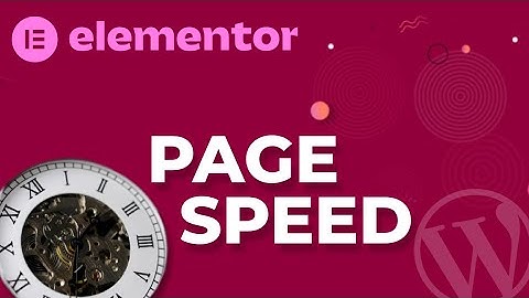 Elementor page speed course