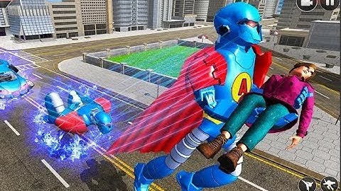 Flying Hero Robot Transform Car Robot Games | Amazing Flying Hero Robot Android GamePlay