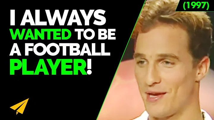 Young Matthew McConaughey | THIS Journey is Beyond My WILDEST DREAMS! | 1997 Speech | #EarlyStarts