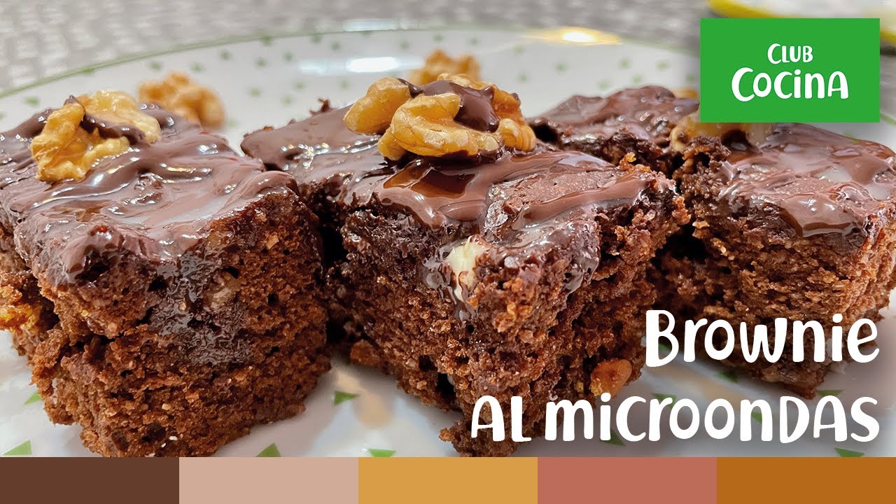 Brownie de chocolate saludable en microondas | Receta fit, sencilla y rápida