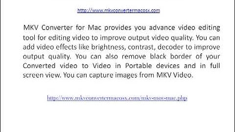 MKV Converter for Mac