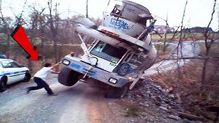 Total idiots in Trucks ! TOP Extreme Dangerous Truck Skills - Excavator &amp; Truck &amp; Crane Fails #34