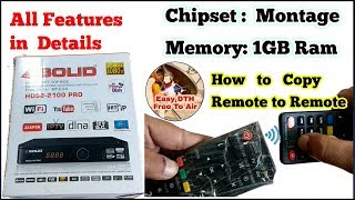 SOLID HDS2-2100Pro Unboxing & Copy IR Signal from Remote to Remote in Details. Wealth