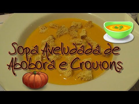 Vídeo: Cozinhar Croutons De Abóbora