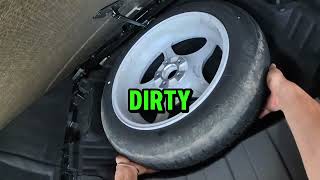 BMW X5 has a flat tire at home?!?