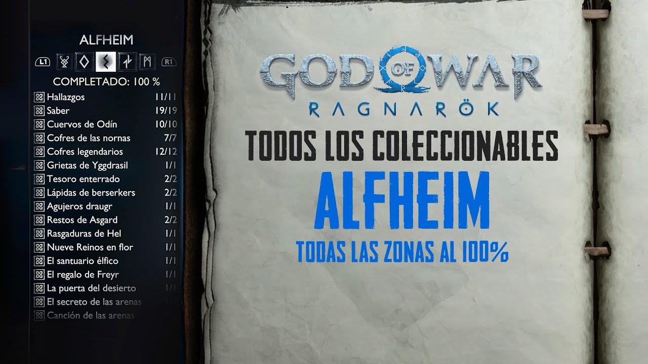 God Of War Ragnarök Alfheim Truhe God of War Ragnarok | Alfheim 100% | Guía de todos los coleccionables