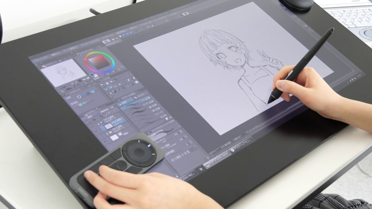 紙にお絵かきする感覚に近い とイラストレーターに言わしめる24インチ4k液タブ Wacom Cintiq Pro 24 レビュー Gigazine