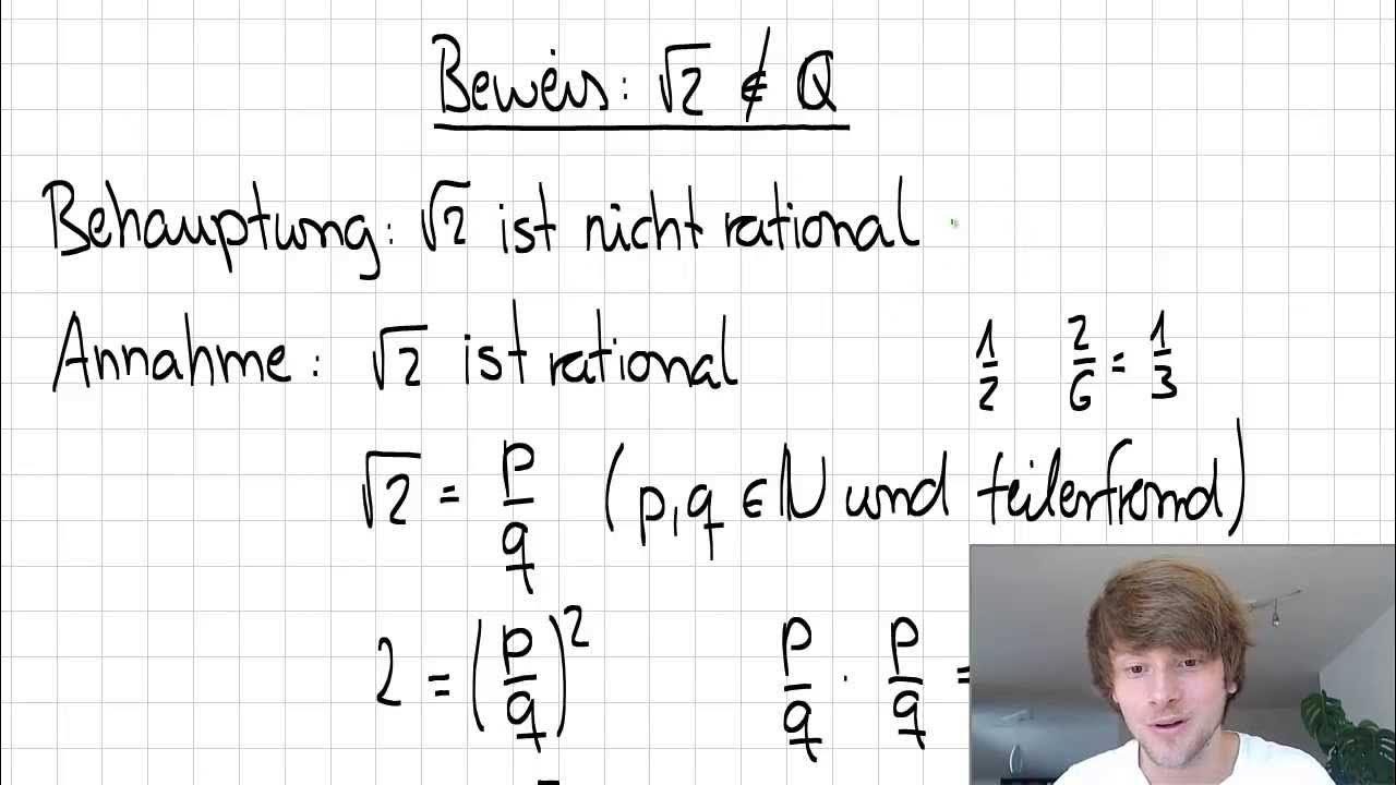 Beweis der Irrationalität von Wurzel aus 2 YouTube