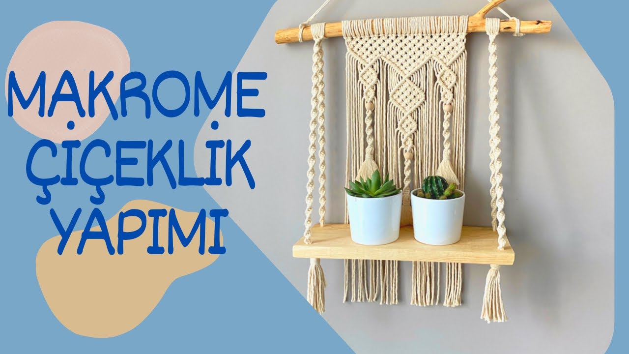 Makrome Çiçeklik Yapımı | Kendin Yap | DIY