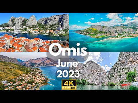 Omis Croatia 4K SUMMER Walking tour 2023 with Captions