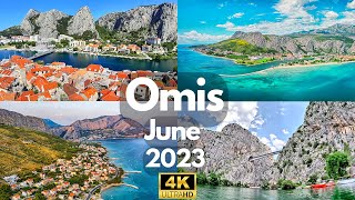 Omis Croatia 4K SUMMER Walking tour 2023 with Captions