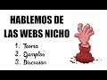 Hablemos de las webs nicho - Teoría, ejemplos y discusión en directo