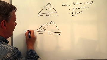 How to calculate the area of a right angle triangle - overview