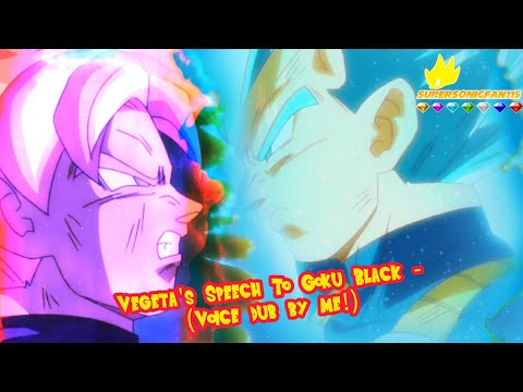 Dragon Ball Super - Vegeta's Speech To Goku Black - (Voice Dub By Me!) 💙💥🖤🔥