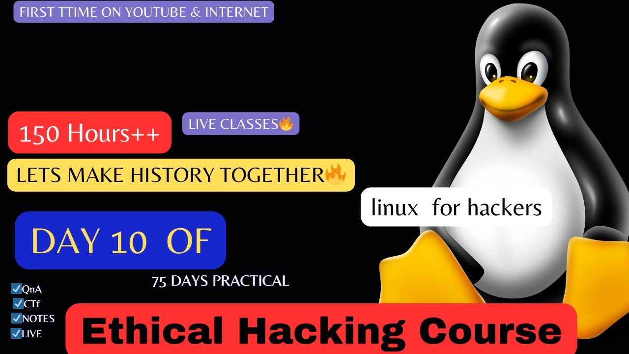 Day 10 of 75 days [150 hours] Ethical hacking full course with notes ...