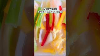 알배추 여름 백김치 만들기