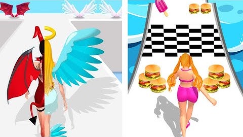 ✅ destiny run 🆚 body Race Fat 2 Fit challenge -All levels gameplay iOS, Android videos spg34