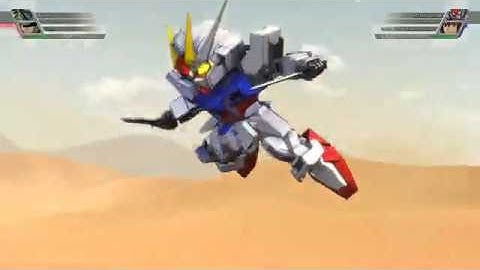 SD Gundam G-Generation Cross Rays - Strike Gundam All Animations
