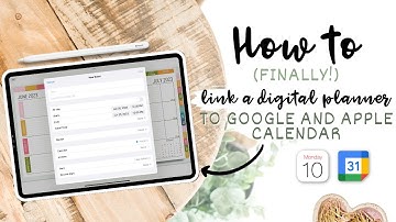 How to Link a Digital Planner to Google & Apple Calendar (FINALLY!) 🙌🖊