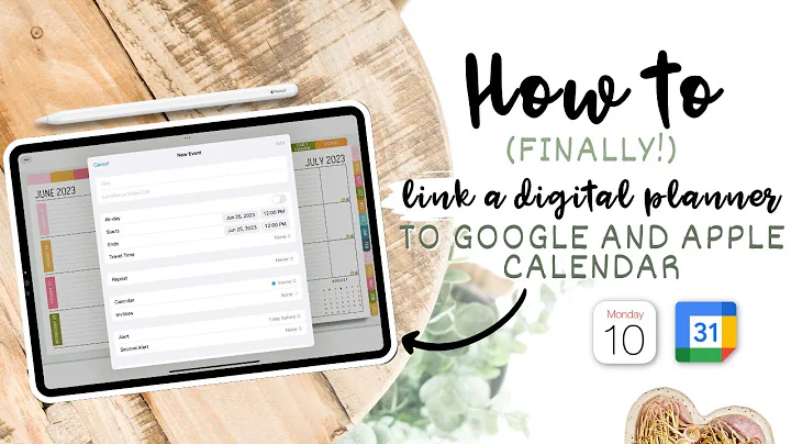 How to Link a Digital Planner to Google & Apple Calendar (FINALLY!) 🙌🖊