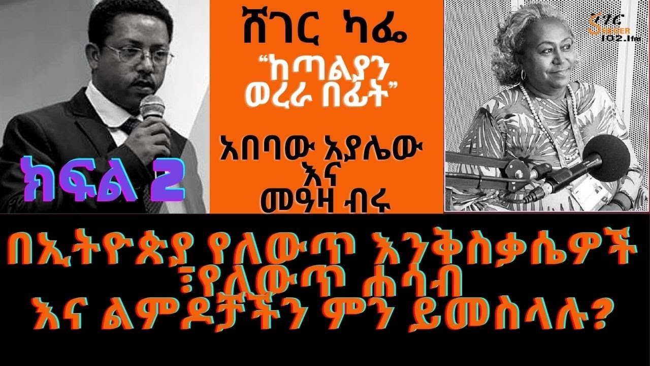 Sheger Cafe Abebaw Ayalew Interview /በኢትዮጵያ የለውጥ እንቅስቃሴዎች ፣የለውጥ ሐሳብ እና ልምዶቻችን ምን ይመስላሉ? ክፍል 2