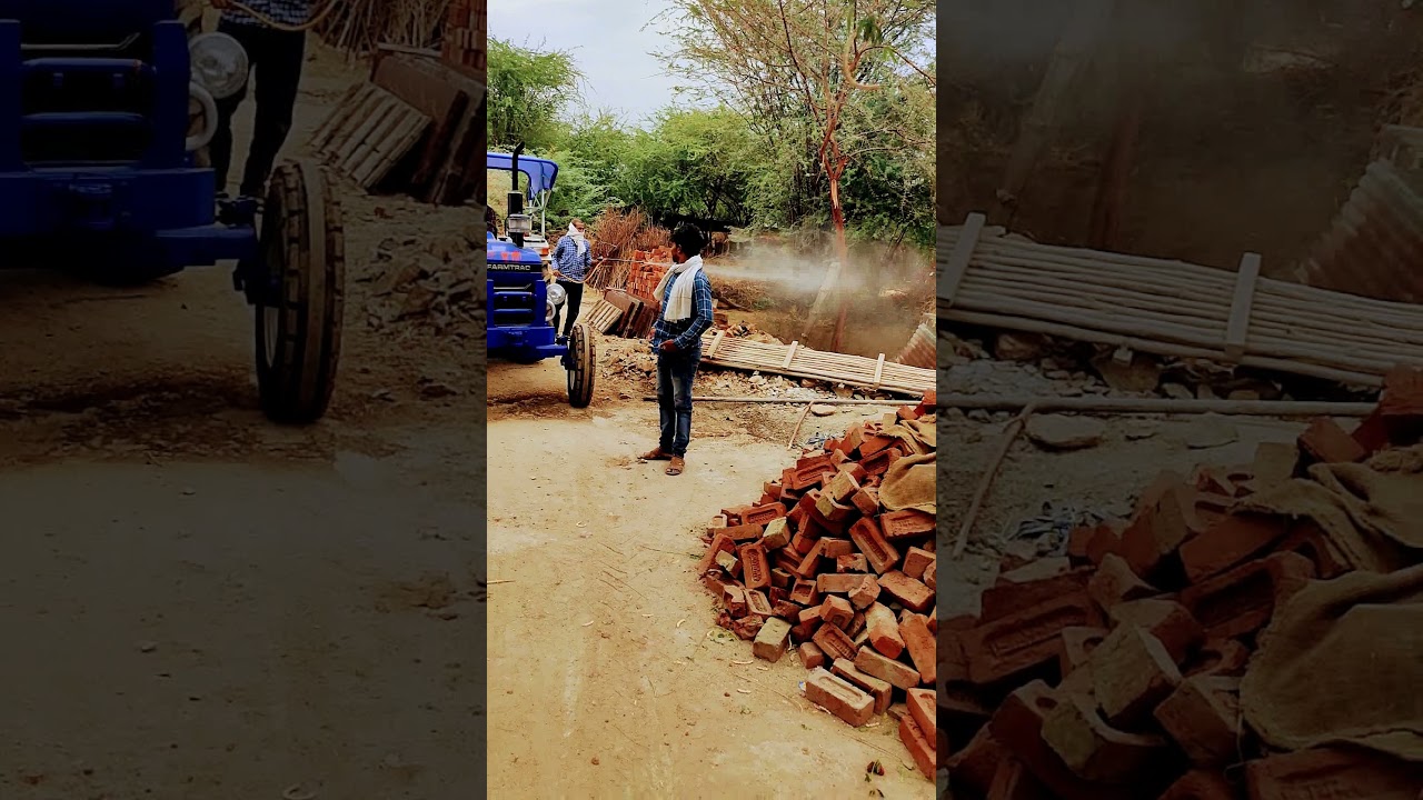 tractor se dawai chirgaon karte hue sanitizer YouTube